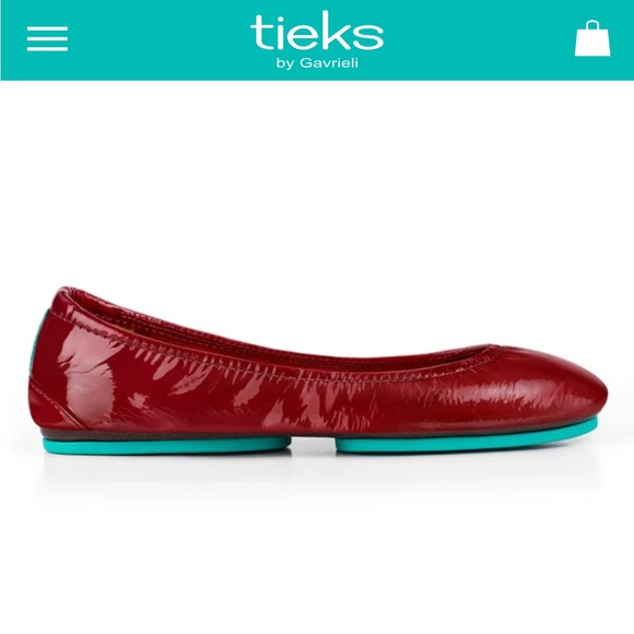 Tieks Size 9 Ruby Red Flats. Holiday / Christmas 🥰 - Picture 7 of 7